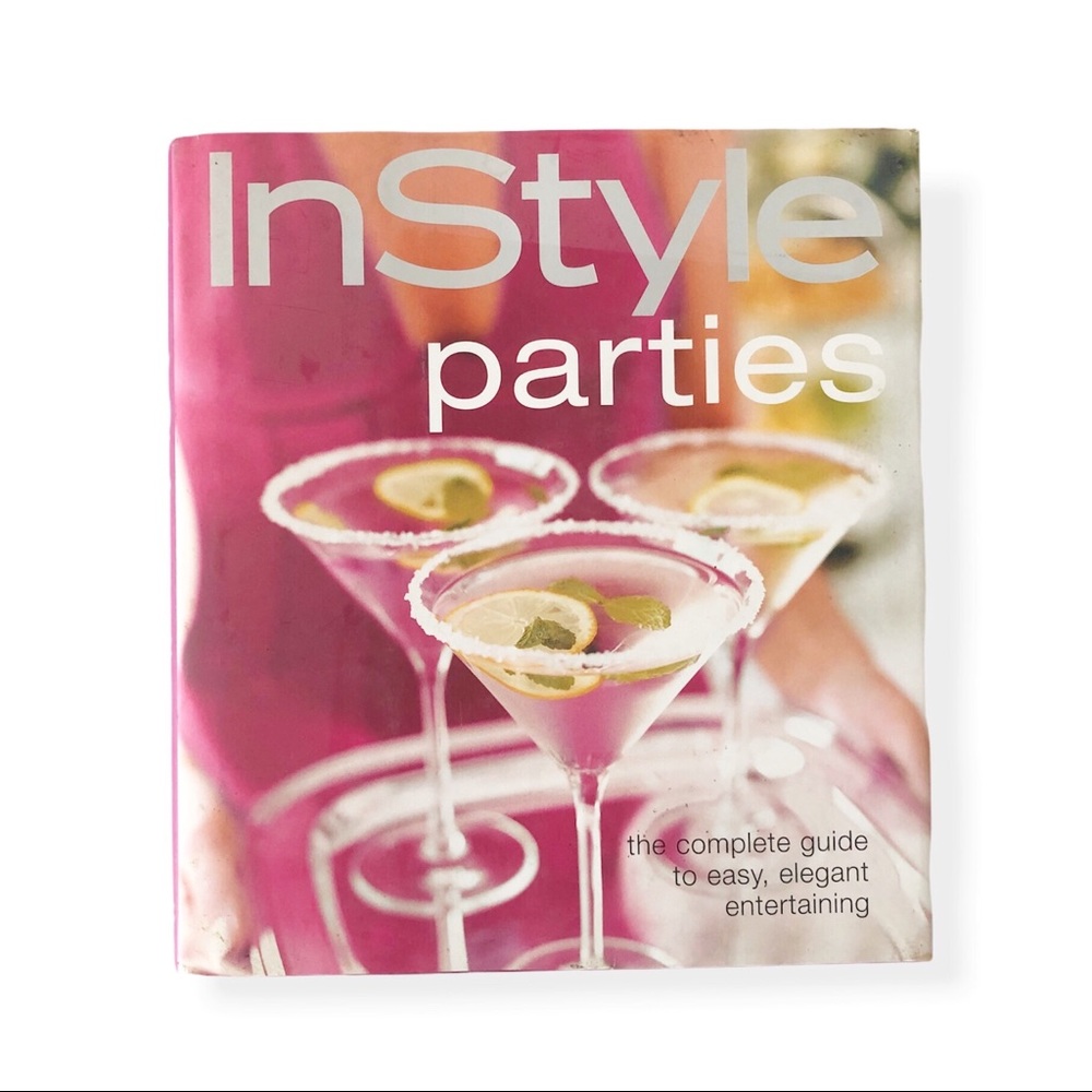 InStyle Parties Hardcover Book with Dust Jacket